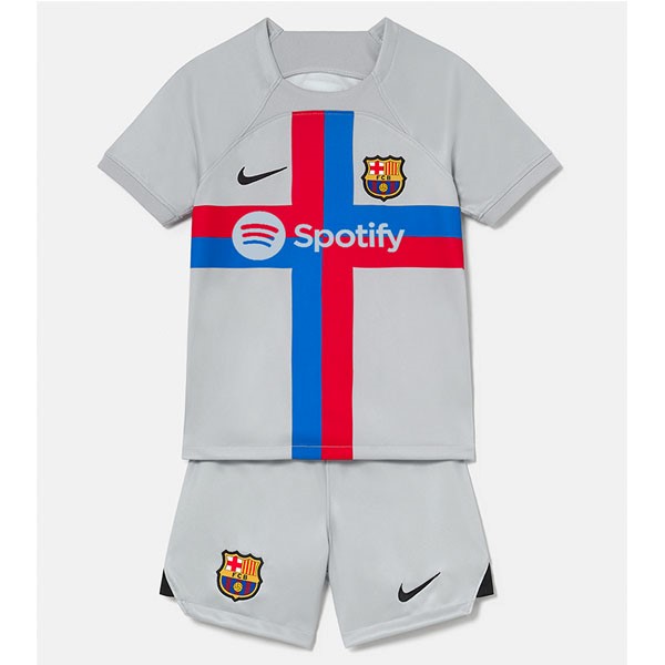 Camiseta Barcelona Replica Tercera Ropa Niño 2022/23